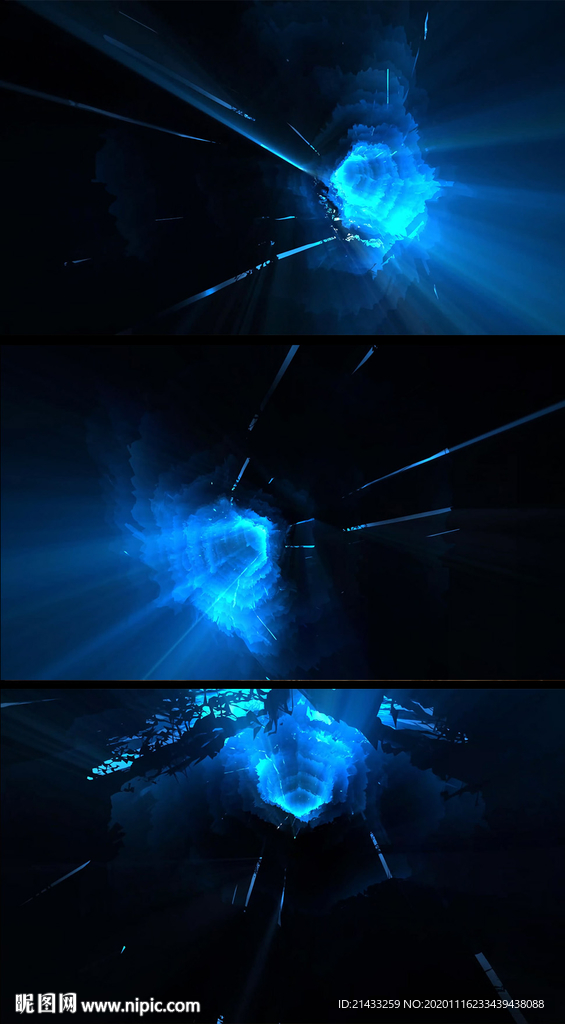 4K空間蟲洞夢幻隧道特效背景