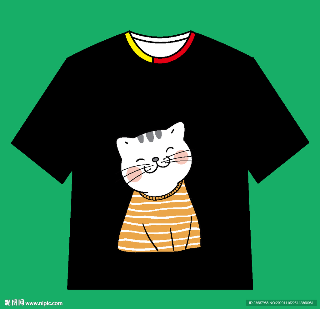 卡通猫咪Ｔ恤衫