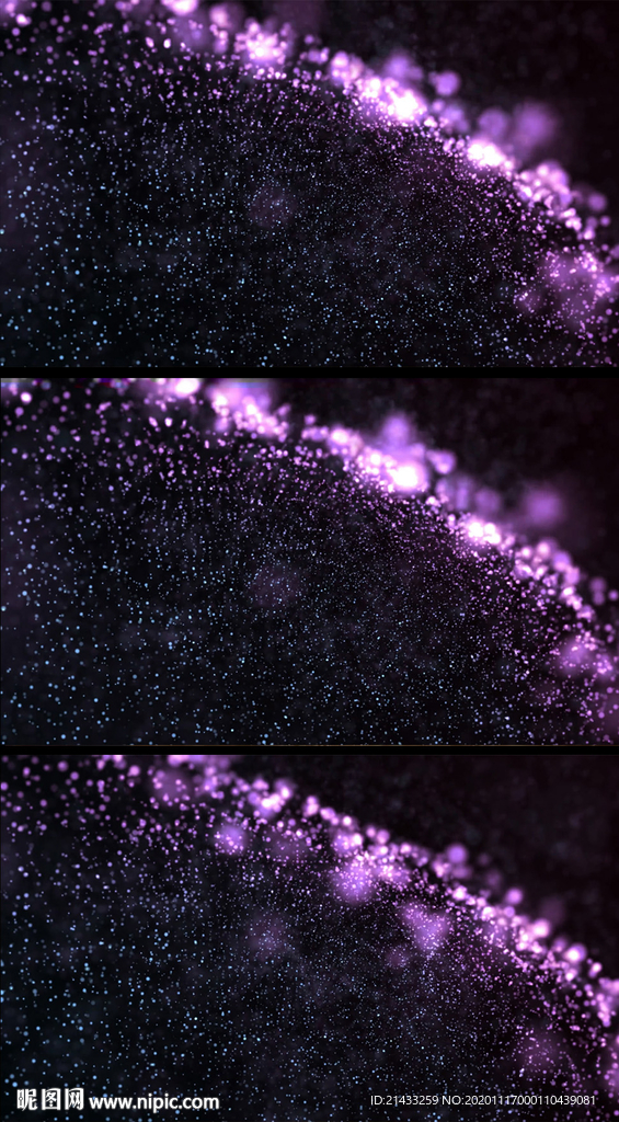 4k紫色粒子跳动空间宇宙背景