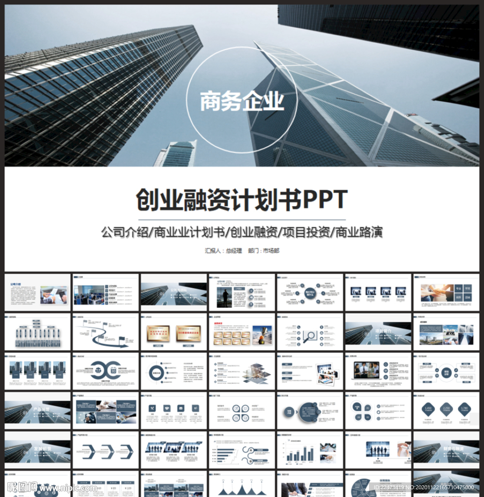 商業創業融資計劃書ppt