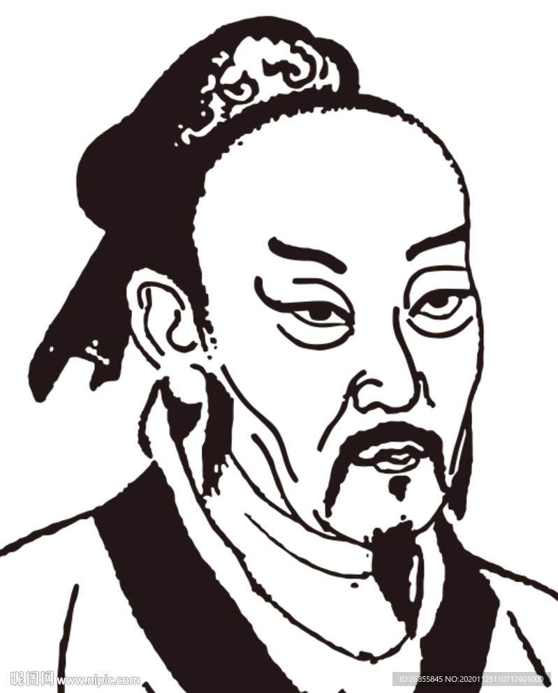 孟子头像图片