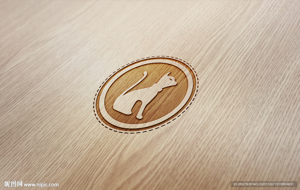 品牌logo木质木纹样机