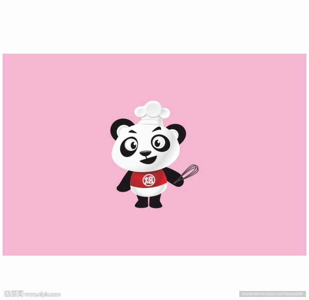 熊猫烘焙蛋糕卡通