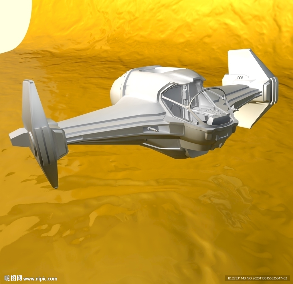 飞船模型 宇宙飞船 c4d模型