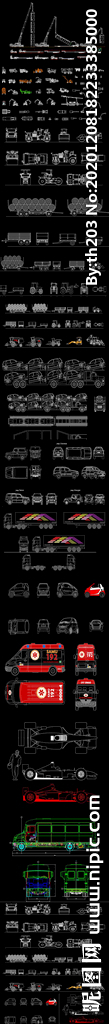 炫彩車(chē)輛CAD圖庫(kù)
