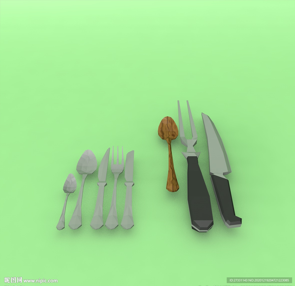 餐具模型 厨具 餐台
