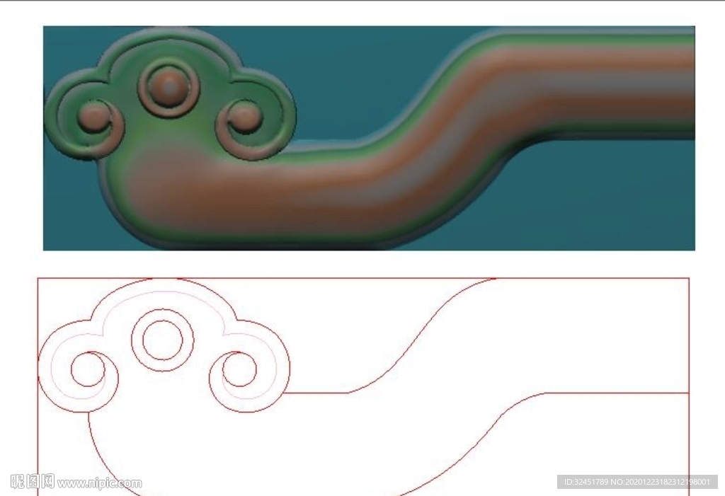 如意精雕图设计图__3d作品_3d设计_设计图库_昵图网nipic.com