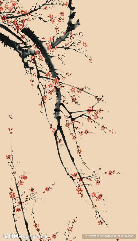 國畫梅花
