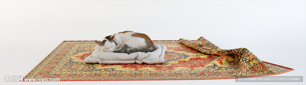 Cat猫咪和地毯模型