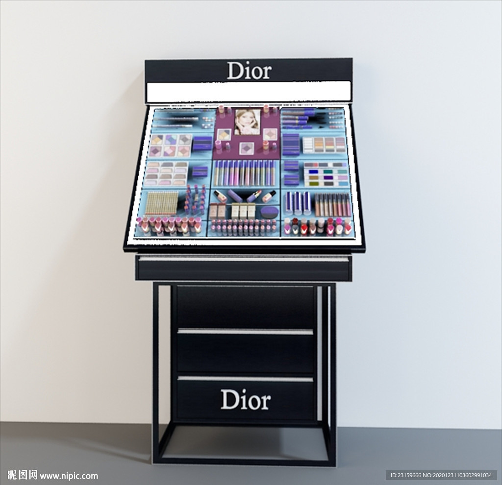 Dior迪奥化妆品展示台模型