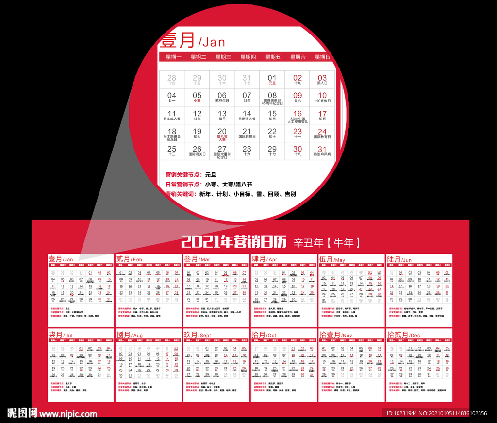 2021營銷日歷