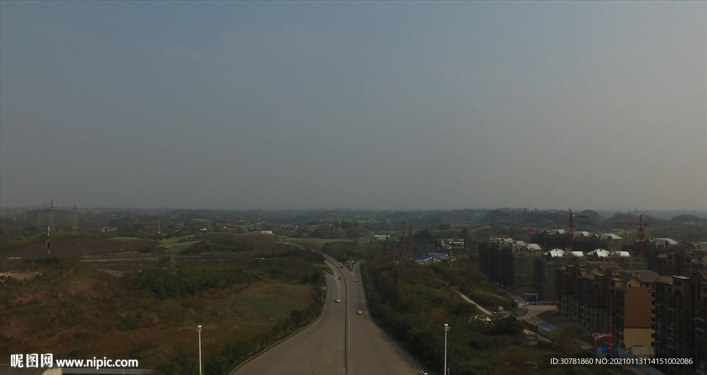 高速公路航拍視頻素材