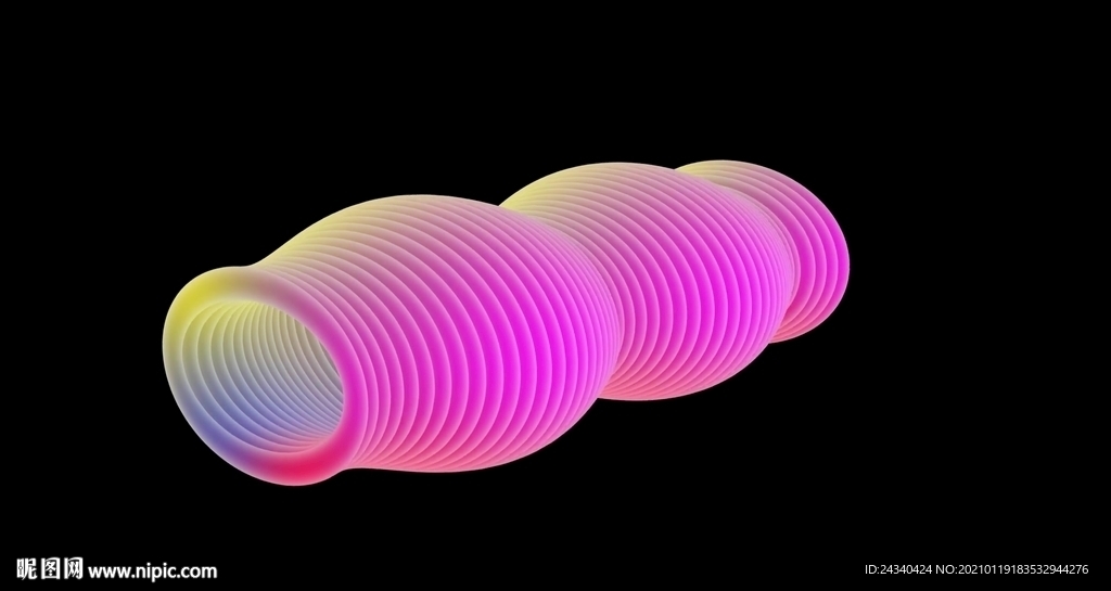 立體3D橢圓體動態(tài)視頻