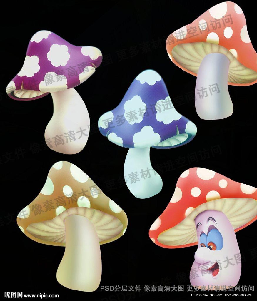 卡通蘑菇