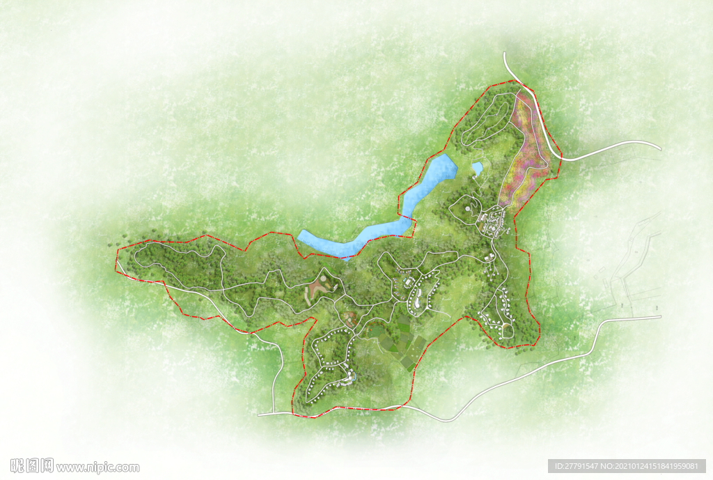 森林公园景观设计平面图