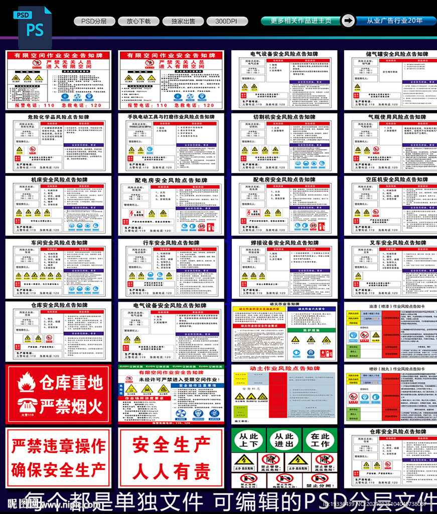 各类安全风险点告知牌