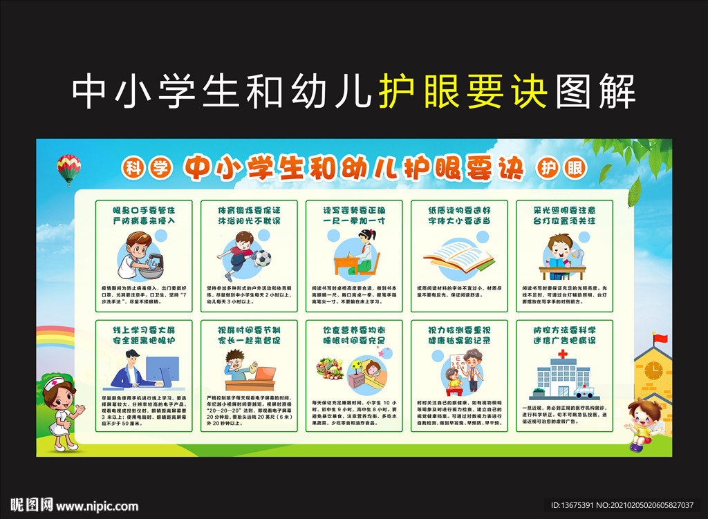 中小學生和幼兒護眼要訣