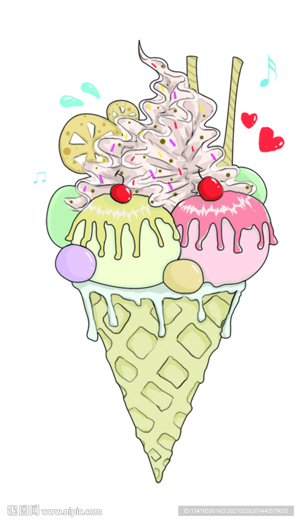 冰淇淋插画