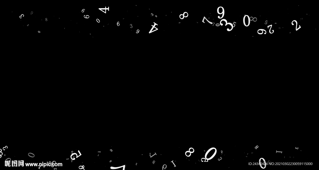 數字遮罩邊框前景裝飾視頻帶通道