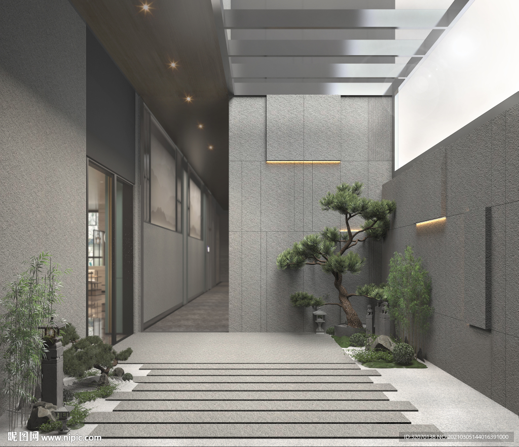 餐廳庭院室內(nèi)設(shè)計(jì)