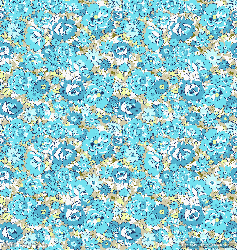 密集花朵碎花花卉