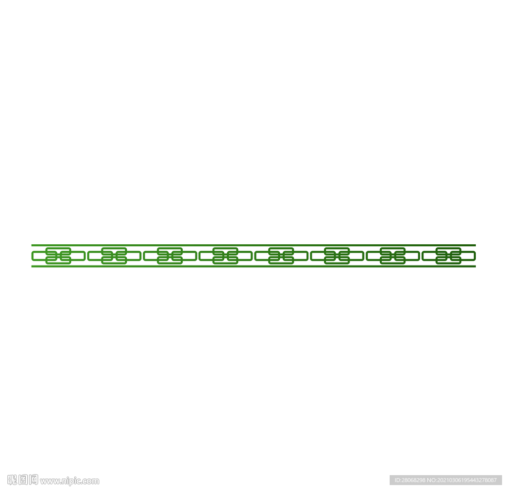 绿色装饰分割线元素