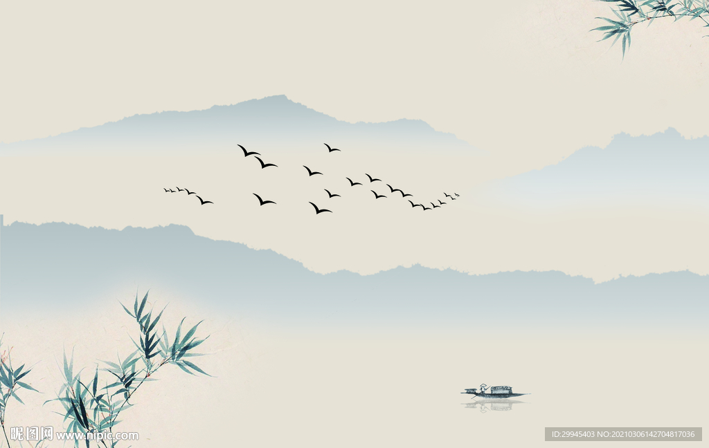 山水水墨畫(huà)