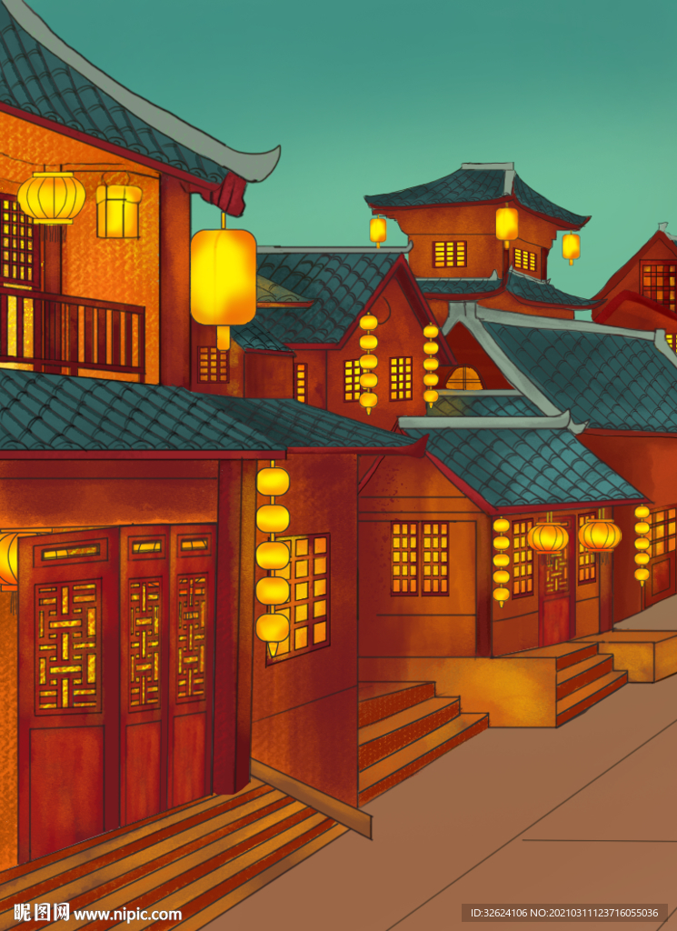 夜景大唐