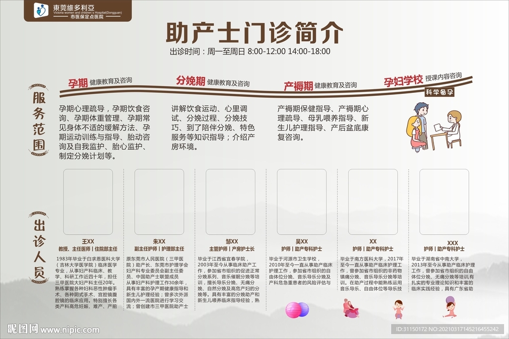 助產(chǎn)士門診宣傳欄