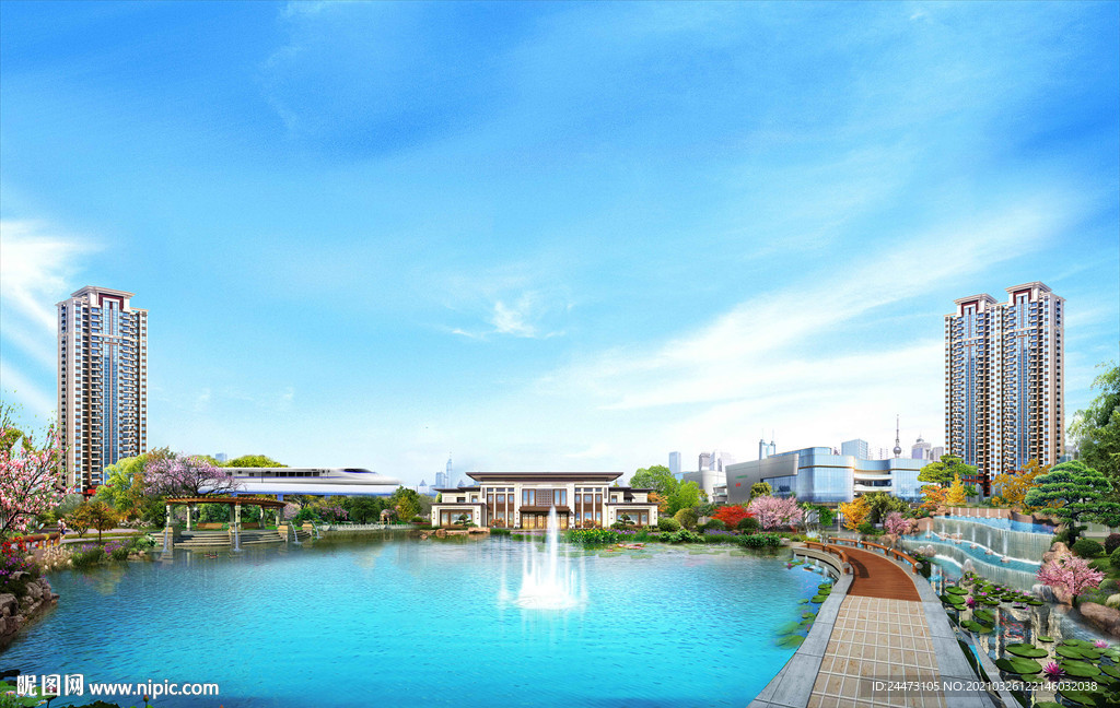 湖景 園林