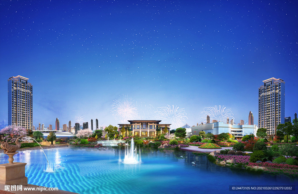 園林 湖景