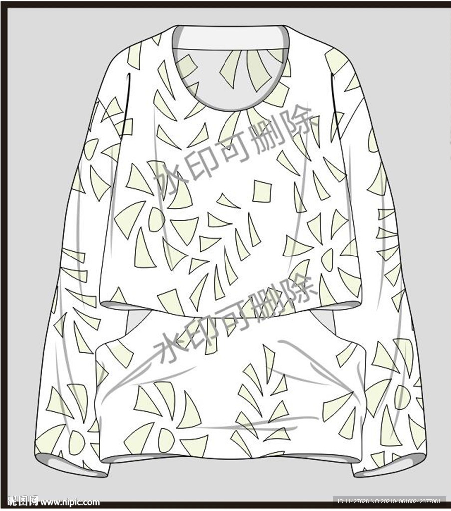 服裝設計連衣裙女裝款式襯衫T恤