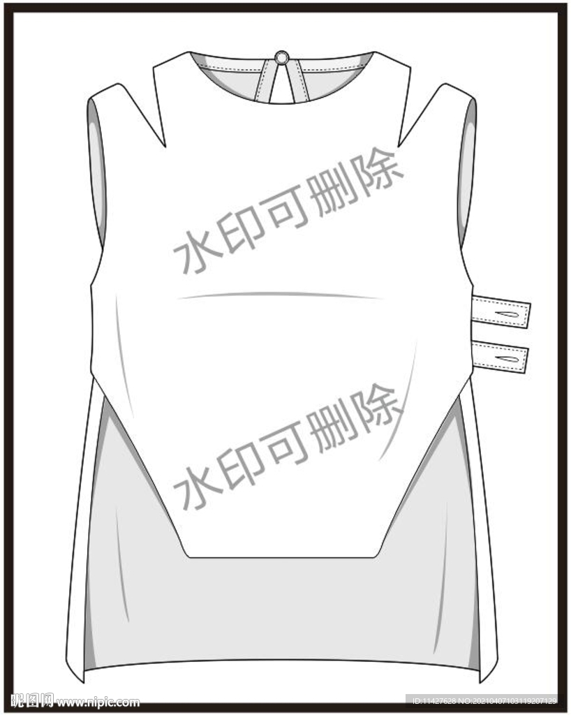 服裝設(shè)計(jì)連衣裙女裝款式襯衫T恤