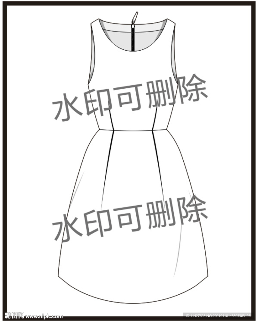 服裝設計連衣裙女裝款式襯衫T恤