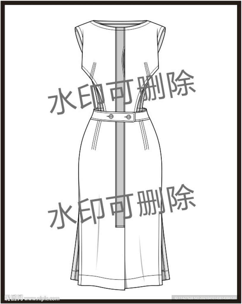 服裝設(shè)計(jì)連衣裙女裝款式襯衫T恤
