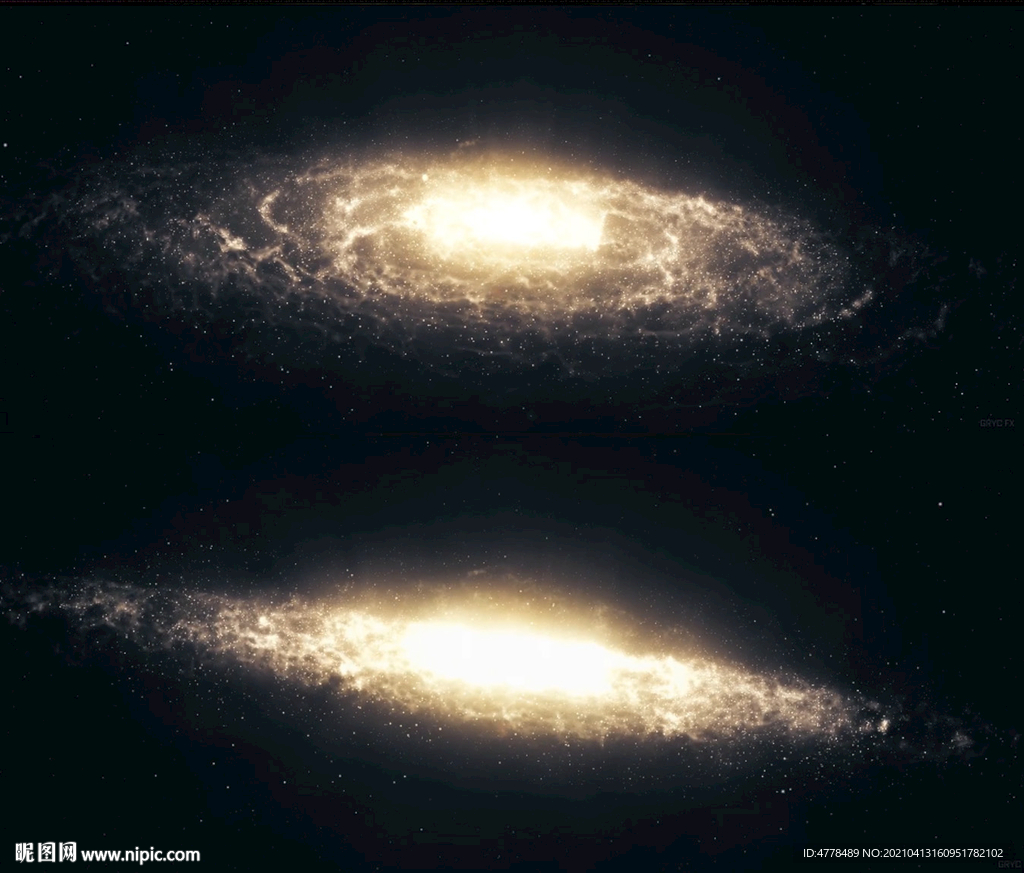 旋轉宇宙太空星云粒子背景元素