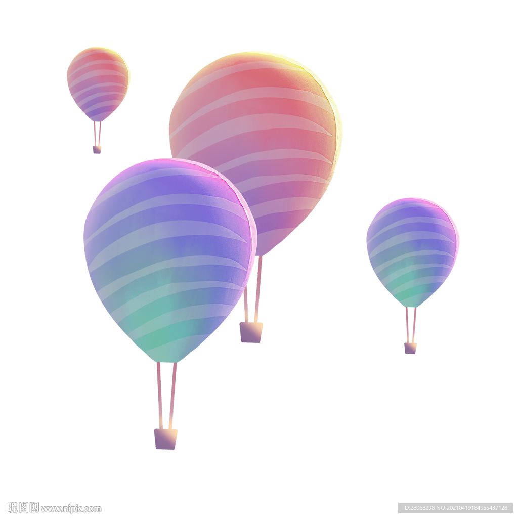 卡通装饰漂浮气球元素