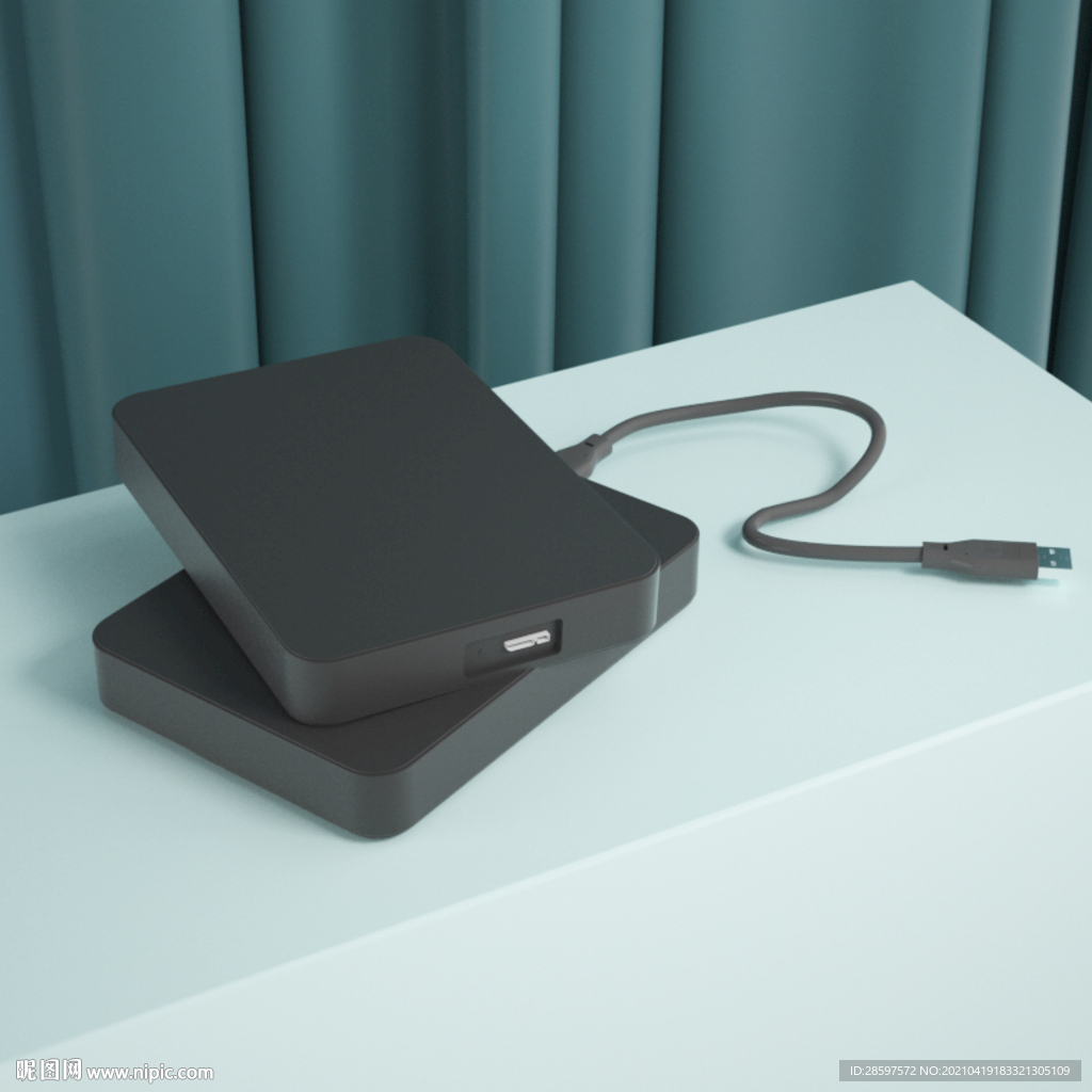 C4D高模硬盤模型