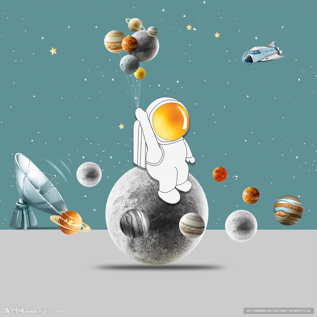 太空裝飾畫