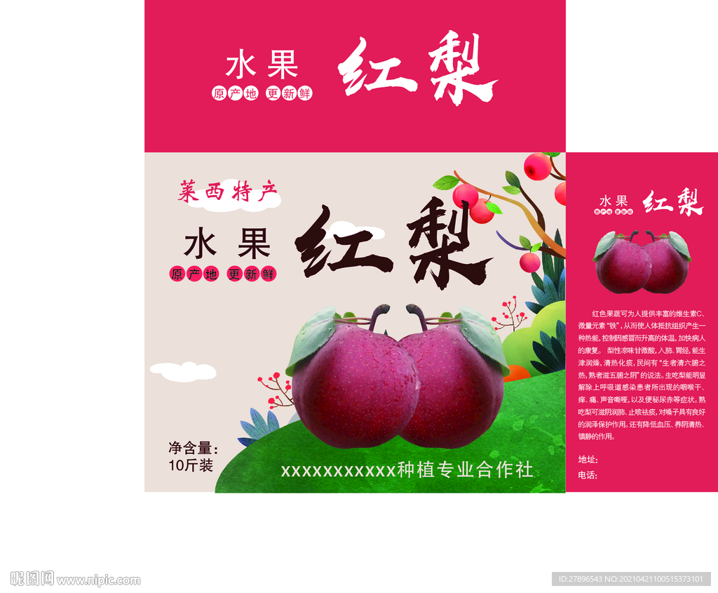 水果紅梨手提箱