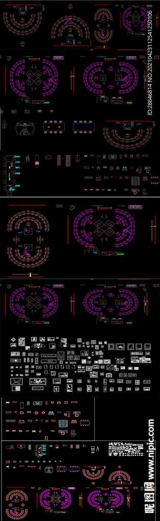 畫(huà)室設(shè)備家具CAD圖庫(kù)