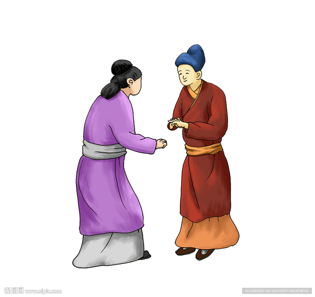 原創手繪古代人物素材