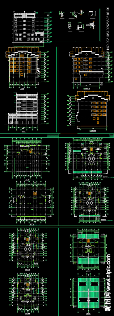 徽派建筑施工圖