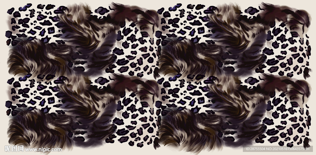 豹纹花纹 高清分层图图片