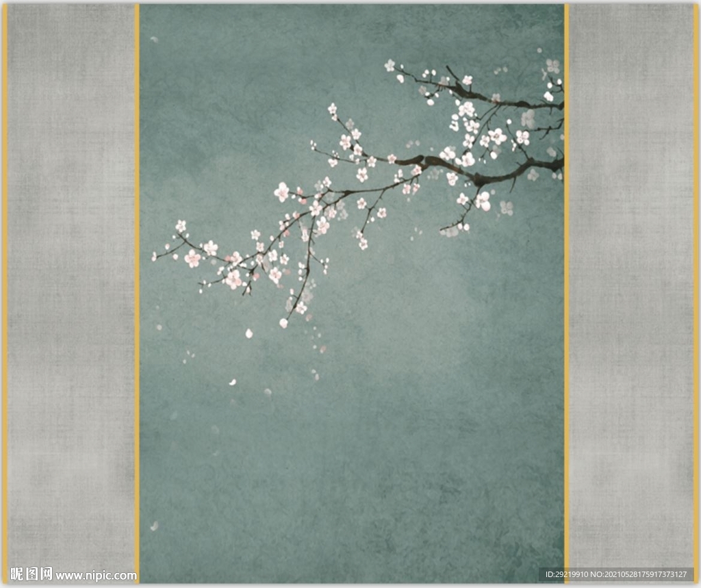 背景墻 新中式 花鳥