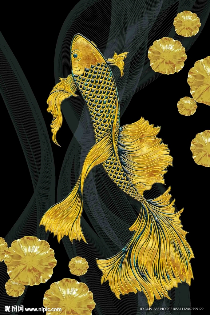 金鱼装饰画