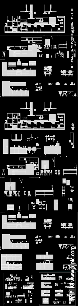 2021现代家具CAD图库