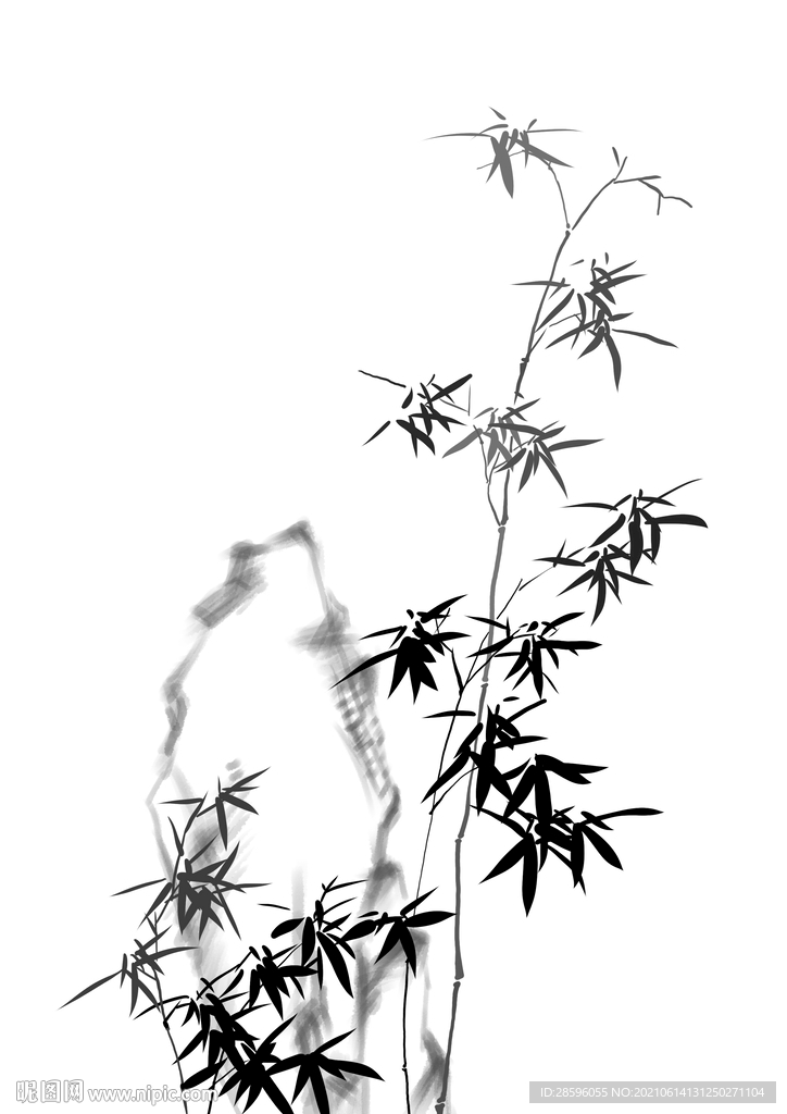 去底竹石（竹石各一層）