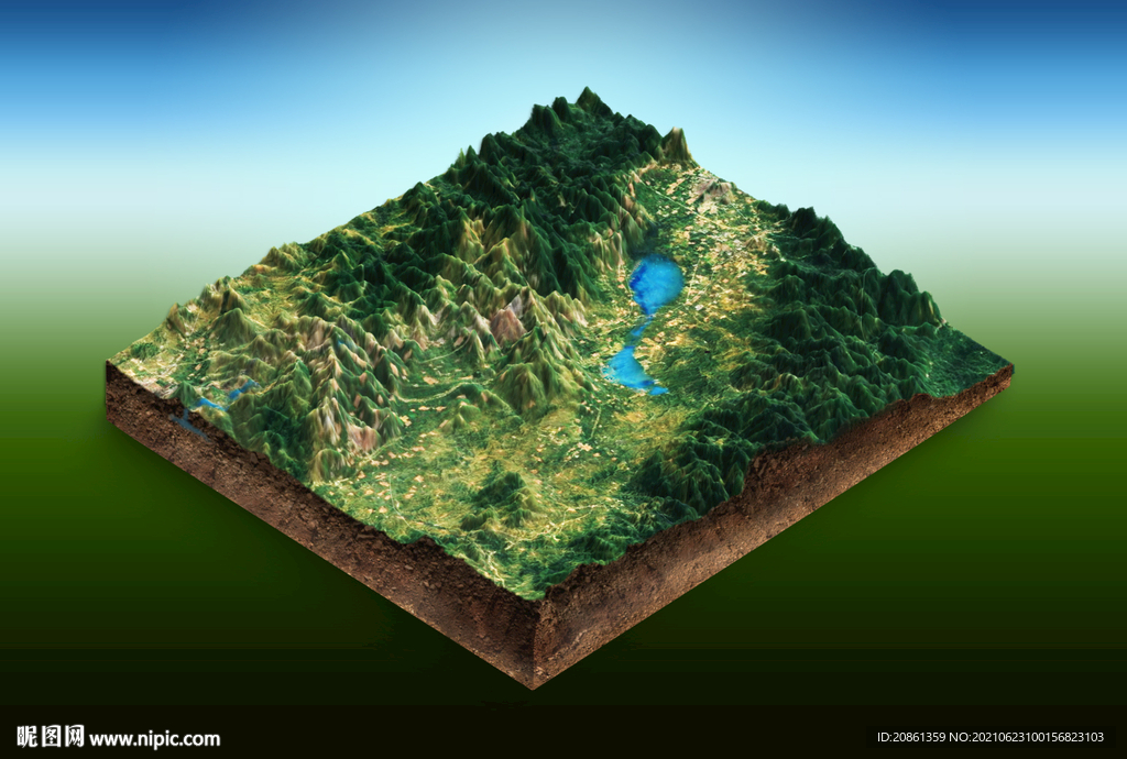 3D地形地貌效果展示可定制