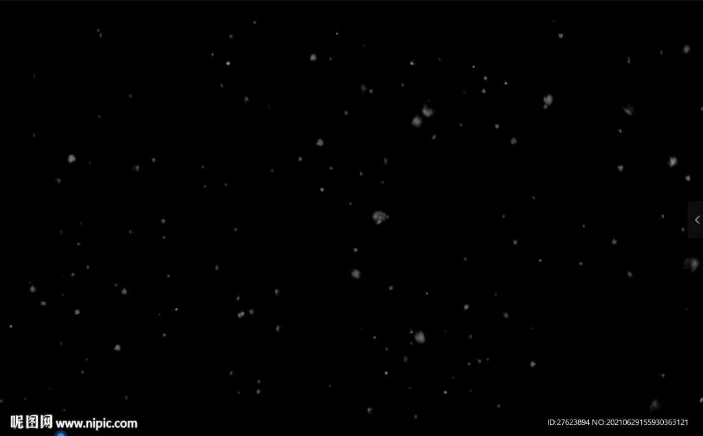 大雪雪花飄揚視頻素材
